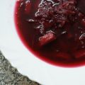 Heiß: Rote Suppe beim kalten Wetter