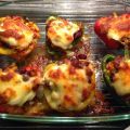 gefüllte Paprika Mexiko Style (überbacken)