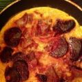 Omelette mit rote Bete