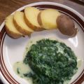 Kartoffeln mit Spinat
