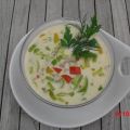 Hackfleisch-Käse-Suppe mit Gemüse