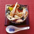 Garnelensuppe mit Reisnudeln