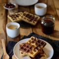 Süßes zum Sonntagskaffee: Einfache Marmorwaffeln