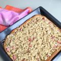 Rhabarber-Kuchen mit Streuseln