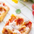 Obstkuchen mit Mirabellen vom Blech