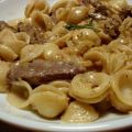 Orechiette mit Rinderfilet in Whiskey-Sahne
