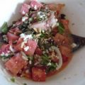 Wassermelonen-Tomaten-Salat