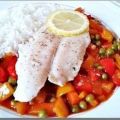 Pangasiusfilet auf süß-sauer Gemüse mit Basmati[...]