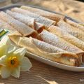 Lemon Waffle Rolls - Zitronenwaffelröllchen