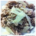 Rotwein-Risotto mit Pilzen