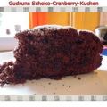 Kuchen: Schoko-Cranberrykuchen