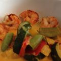 Scampi mit Kokos-Kürbissößchen