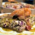 Tomaten-Zwiebel-Quiche mit Graved Lachs