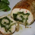 Huhn: Hähnchenröllchen mit Bärlauch-Pesto