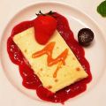 Flan de queso con fresas - Gebackene Eiermasse[...]