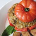 Gefüllte Fleischtomaten mit Kräutersaitlingen