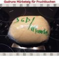 Kuchen: Mürbeteig für Obstkuchen mit Mandelaroma