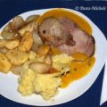 Schweinebraten pikant mit Schmoräpfeln und[...]