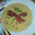 Maissuppe mit Speck