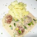 Hackbällchen in Lauch-Sahne-Sauce mit[...]