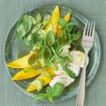 Mozzarella mit Mango und Rucola