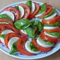 vegane Tomate Mozarella Platte