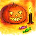 Gruselige Halloweengrüße