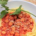 Tagliatelle mit Kichererbsen-Tomatensauce,[...]