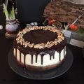 Schoko-Erdnuss-Karamell-Cheescake