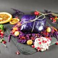 {Rezept} blaue Weihnachtspäckchen