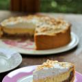 Rhabarber-Käsekuchen mit Baiserhaube