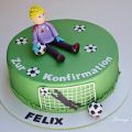 Zur Konfirmation gab es eine Torte mit[...]