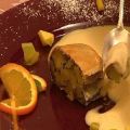 Mohn-Mango-Strudel mit Orangensabayon