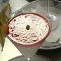 Ipanema-Creme mit Erdbeer-Orangen-Smoothie