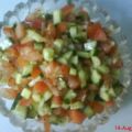 Arabischer Tomaten- Gurkensalat