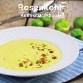 Rosenkohl-Kokossuppe mit gerösteten Mandeln