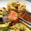 Lachsforelle mit Gurken-Curry