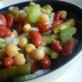 Vegetarischer Drei-Bohnen-Salat