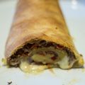 Hackfleisch Paprika Käse Strudel