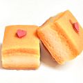 Marzipanwürfel mit einem Hauch Orange
