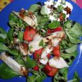 Hähnchenbrust-Salat mit Erdbeeren
