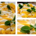 Mozzarella mit Mango und Limettensoße