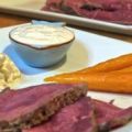 Würziges Roastbeef, Gewürzgurken-Dip,[...]