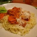 Spaghetti mit Hack-Gemüse-Sauce