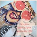 Glossybox - Sugar & Spice - September 2013