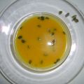 Kürbiscremesuppe mit Orangensaft