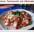 Salat: Tomatensalat mit Hüttenkäse