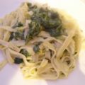 Tagliatelle mit Spinat und Gorgonzola
