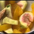 Gratinierter Orangen-Feigensalat mit Vanilleeis