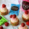 Chai-Latte Erdbeer Cupcakes